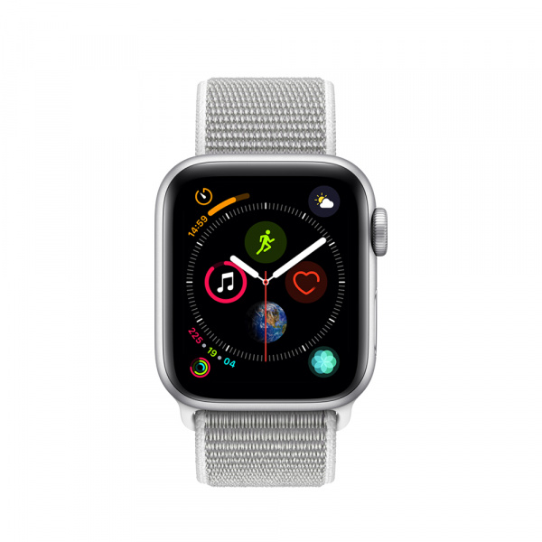 Apple Watch Series 4 GPS + Cellular 40mm Silver Alum Case Seashell Sport Loop (EOL) 3