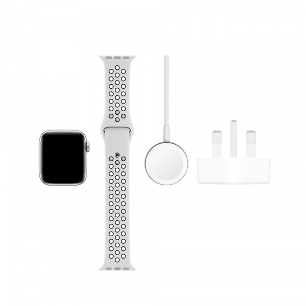 Apple Watch Nike Series 5 GPS + Cellular 40mm Silver Alum Case Pure Platinum/Black Nike Sport Band  5