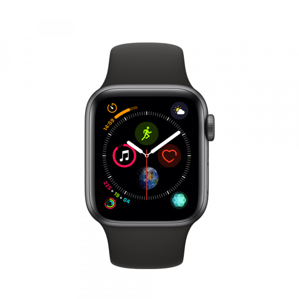 Apple Watch Series 4 GPS + Cellular 40mm Space Grey Alum Case Black Sport Band (EOL)  1