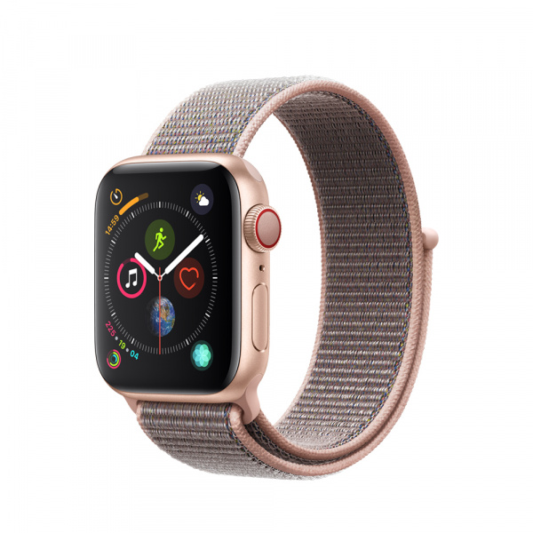 Apple Watch Series 4 GPS + Cellular 40mm Gold Alum Case Pink Sand Sport Loop (EOL)  0