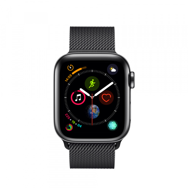 Apple Watch Series 4 GPS + Cellular 40mm Space Black S. Steel Case w/ Sp. Black Milanese Loop (EOL)  1