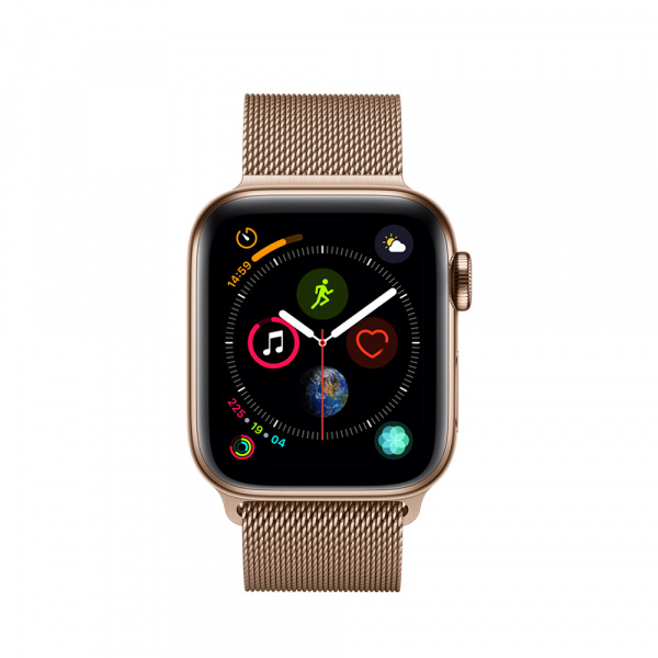Apple Watch Series 4 GPS + Cellular 40mm Gold S. Steel Case Gold Milanese Loop (EOL)  1